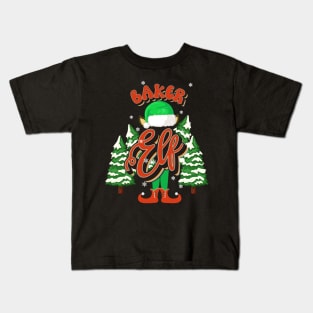 BAKER SERVICE ELF CHRISTMAS Kids T-Shirt